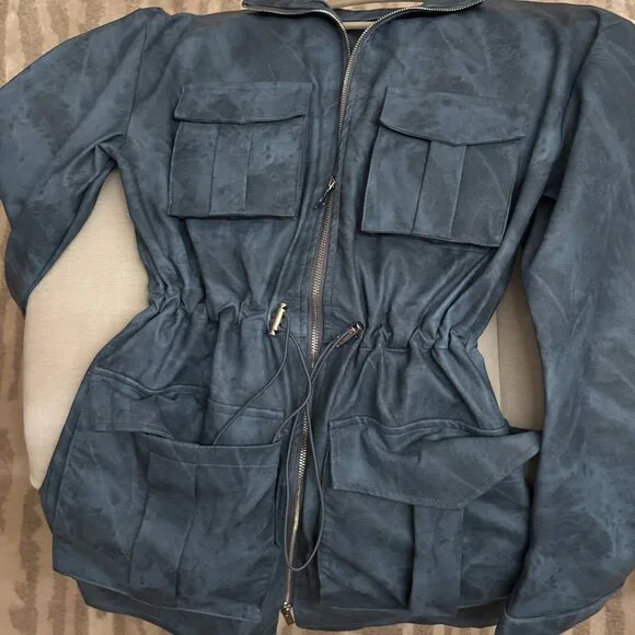 Maniere De Voir Faux Leather Dress - Picture 4 of 4